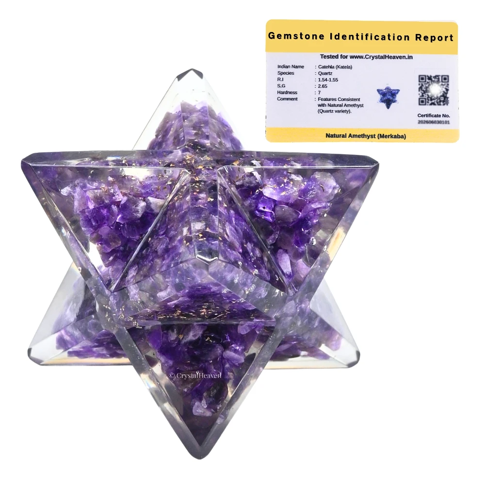 Amethyst Orgone Merkaba