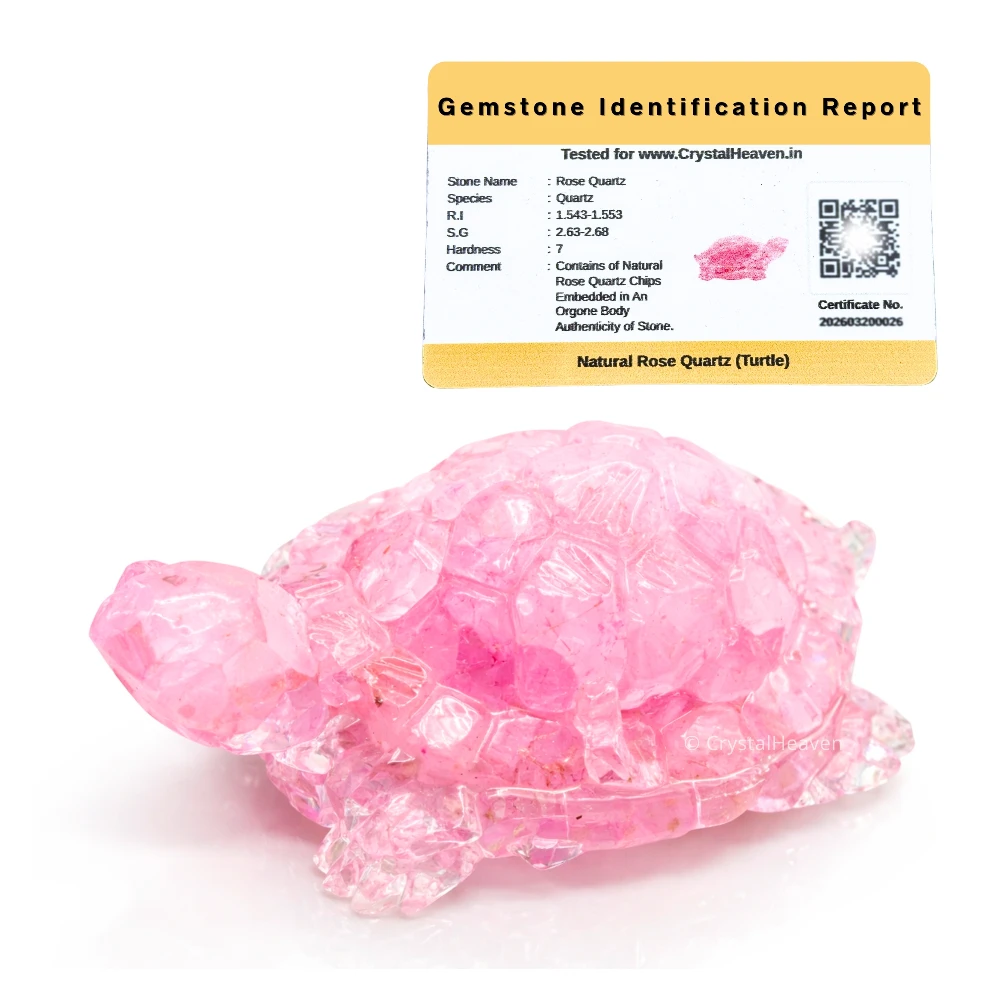 Rose Quartz Tortoise Kachhua