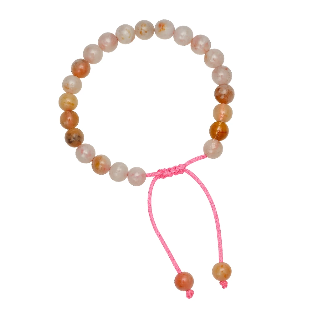 Canadian Flower Agate Bracelet (Adjustable)