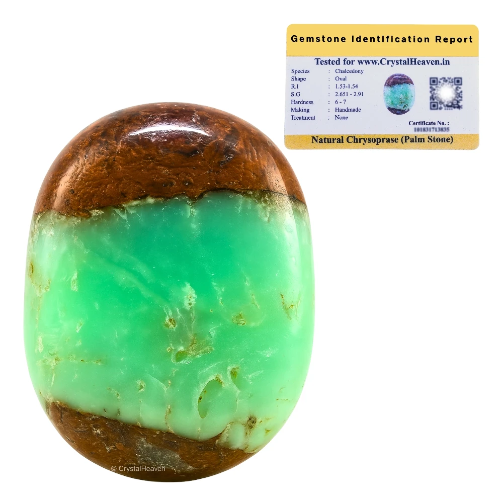 Chrysoprase Palm Stone