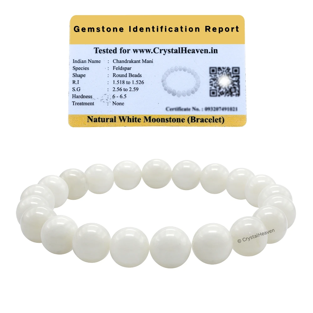 White Moonstone Bracelet (Elastic)