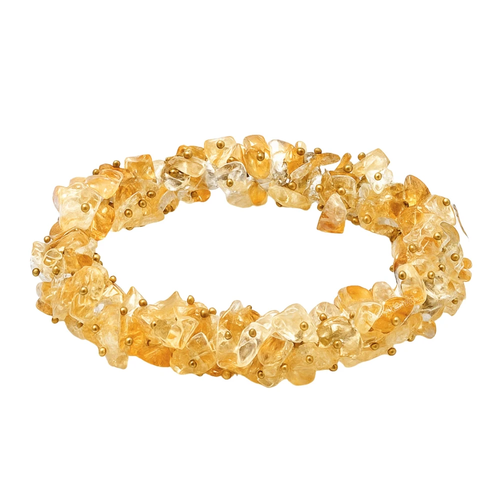 Citrine Chips Bead Bracelet