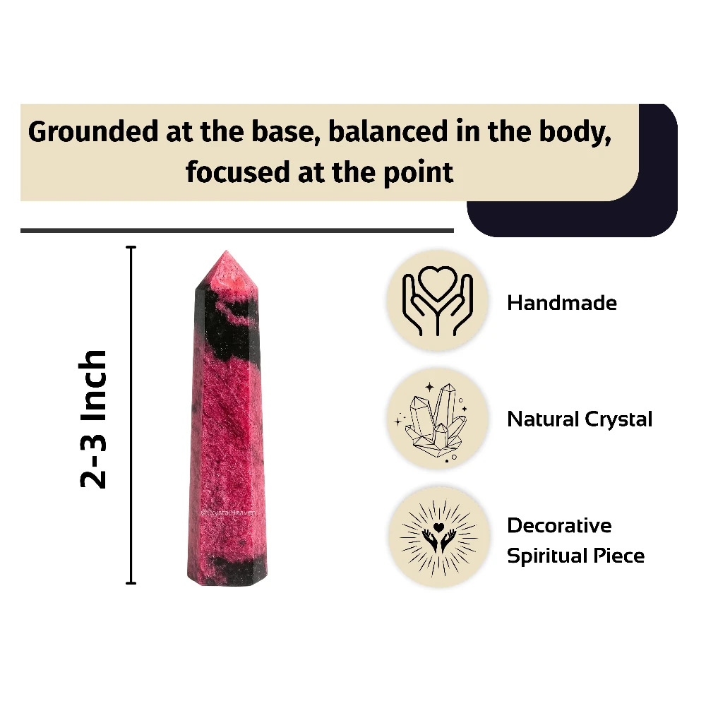Rhodonite Tower (2" to 3" inch)