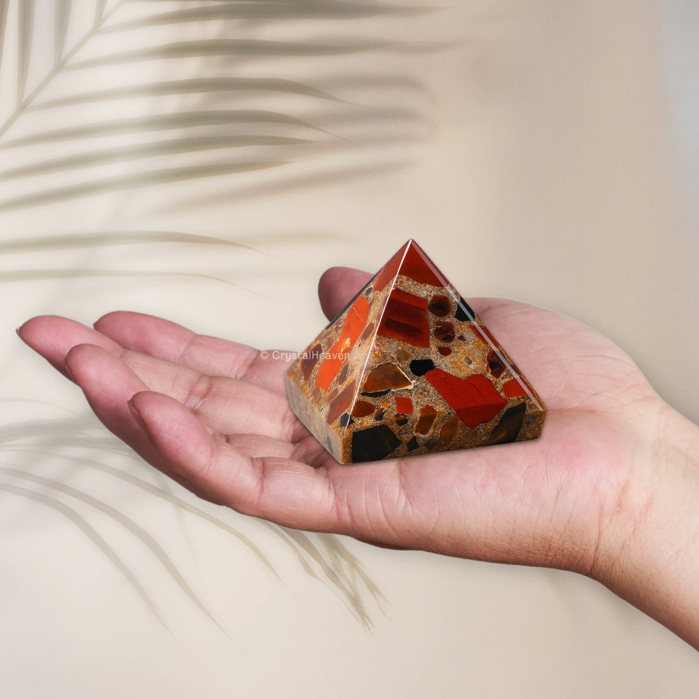 Spotted Jasper Pyramid (1.5 Inch)