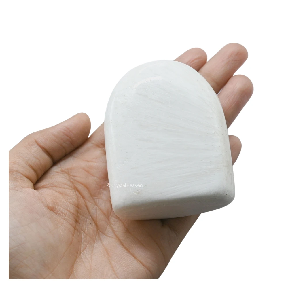 Scolecite Standing Palm Stone (Large)