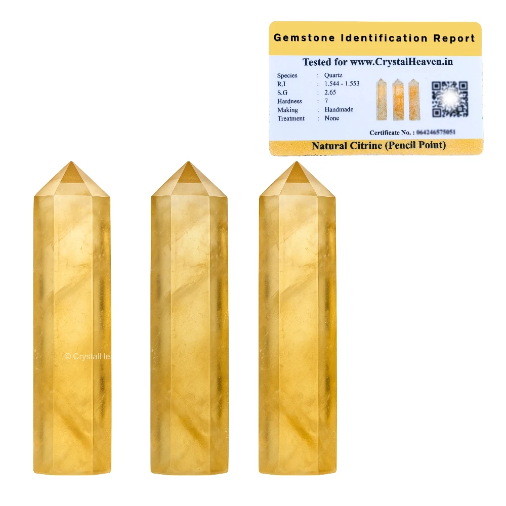 Citrine Pencil Points (Set of 50)