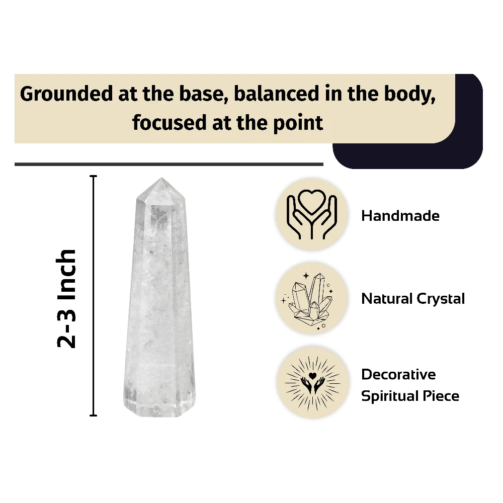 Clear Quartz Tower (2" to 3" inch)