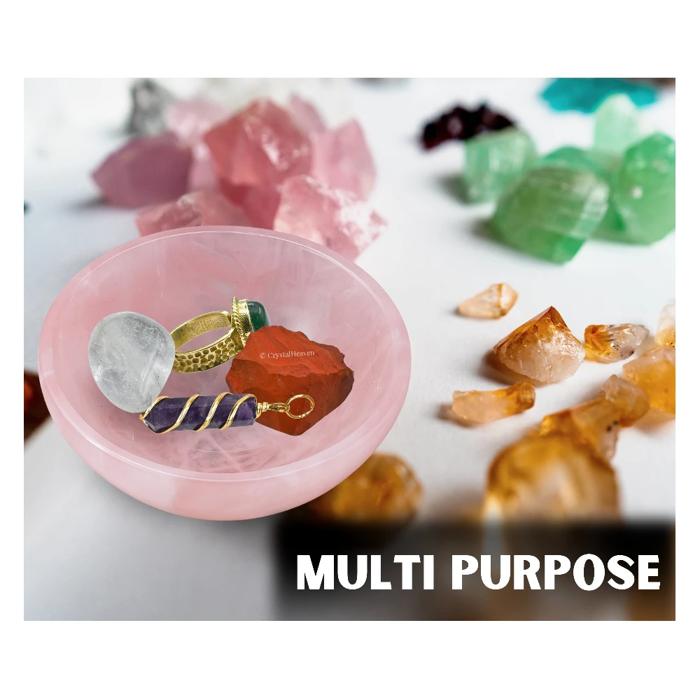 Rose Quartz Crystal Bowl - 3 Inch