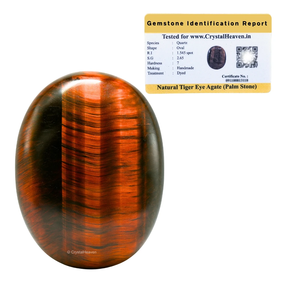 Red Tiger Eye Palm Stone