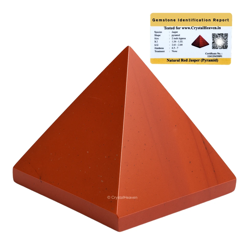 Red Jasper Pyramid (1.5 Inch)