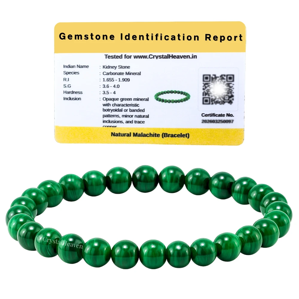 Malachite Healing Crystal Bracelets - 6mm Beads