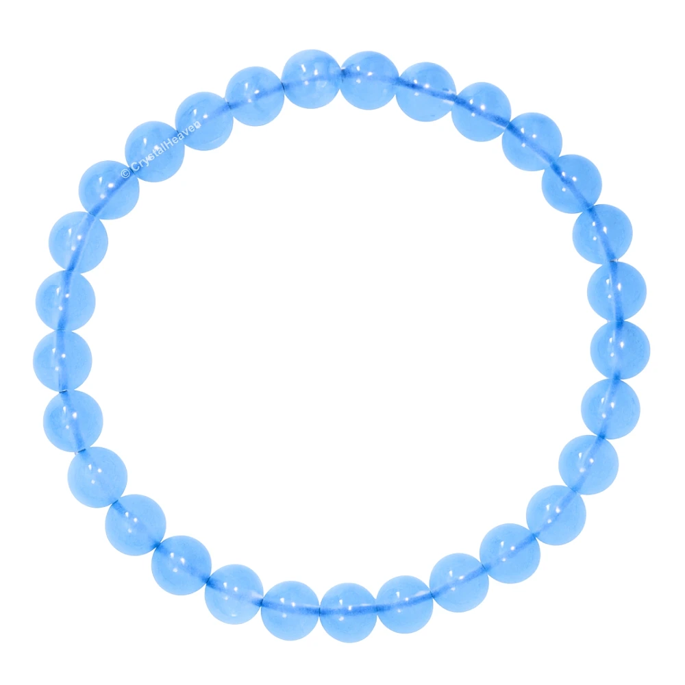 Aquamarine Healing Crystal Bracelets - 6mm Beads