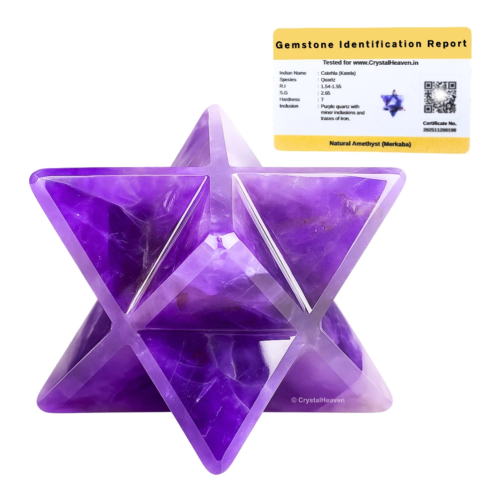 Amethyst Crystal Merkaba (20-25 mm)