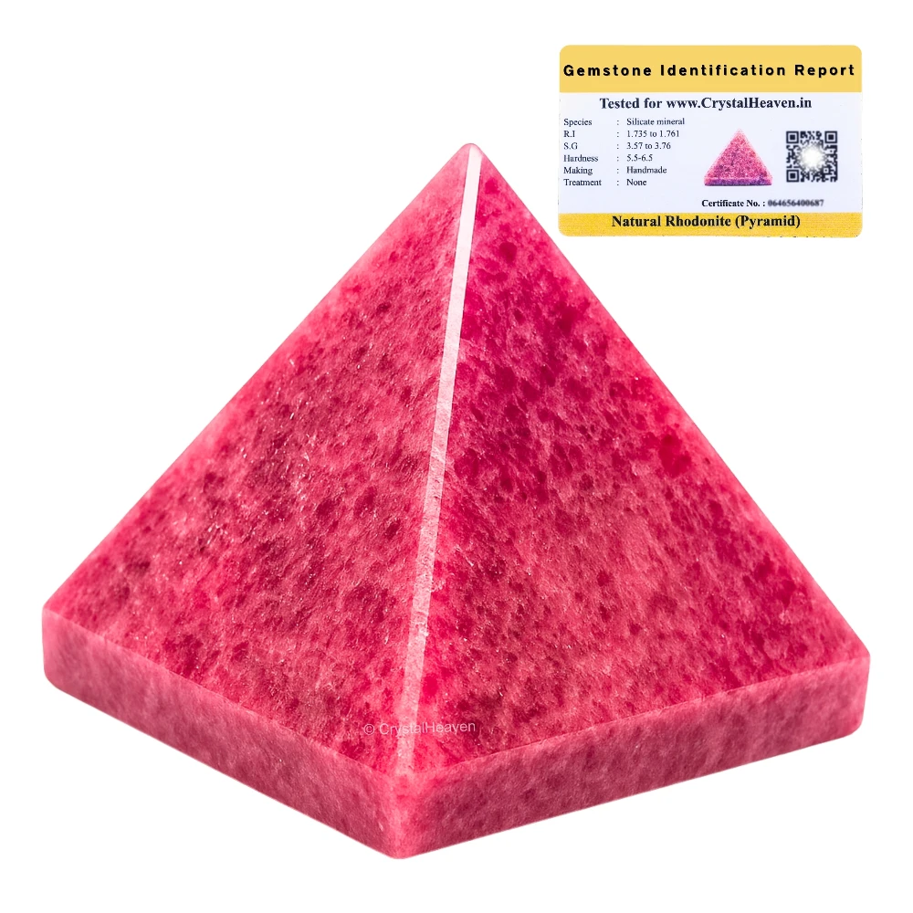 Rhodonite Pyramid (1 Inch)