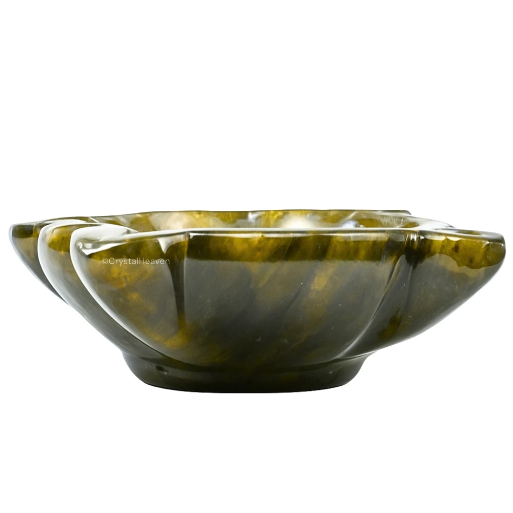 Labradorite Crystal Diya - 4 Batti