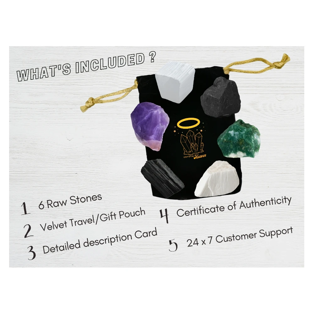 House Protection Raw Crystals Set