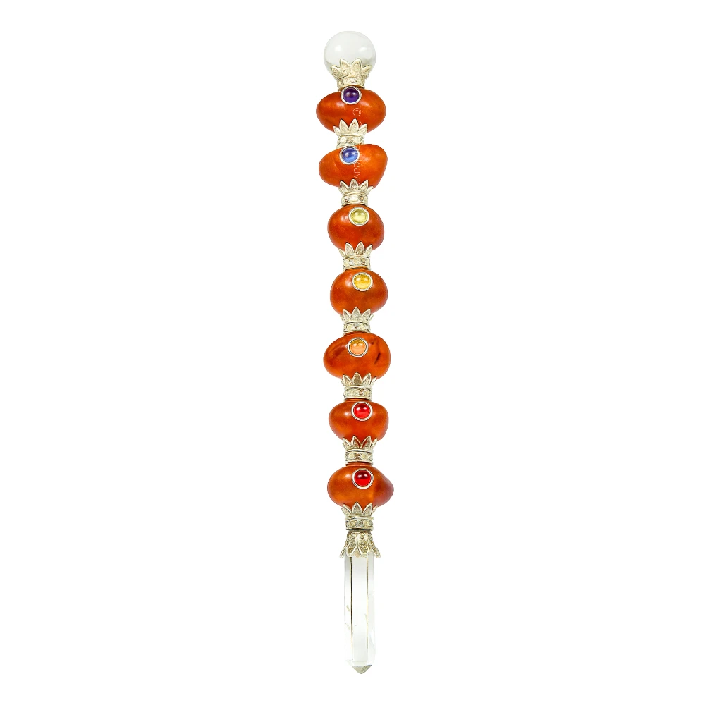 Red Aventurine Crystal Tumbled Healing Stick
