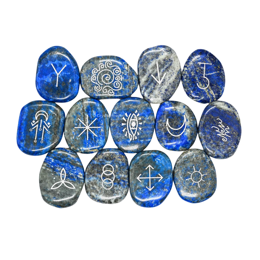Lapis Lazuli Pagan Wiccan Stones (Set of 13)