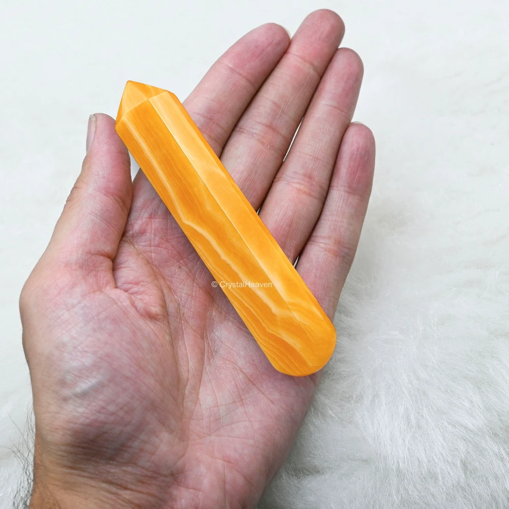 Yellow Calcite Wand (Faceted)