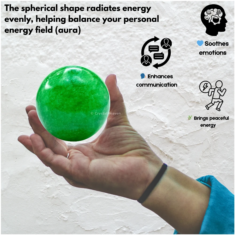 Green Strawberry Quartz Sphere (2 Inch)