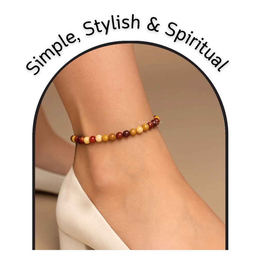 Mookaite Anklet (Without Knot)