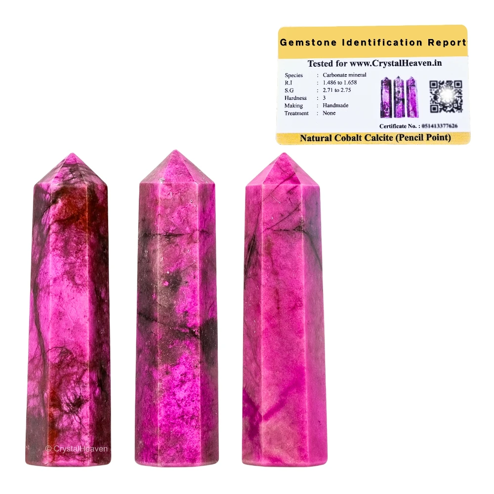 Cobalt Calcite Pencil Points (Set of 3)