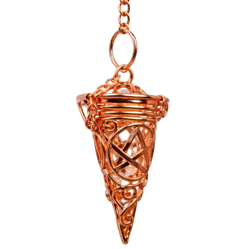 Metal Brass Pendulum - Cone Chamber Rose Gold (MP122)