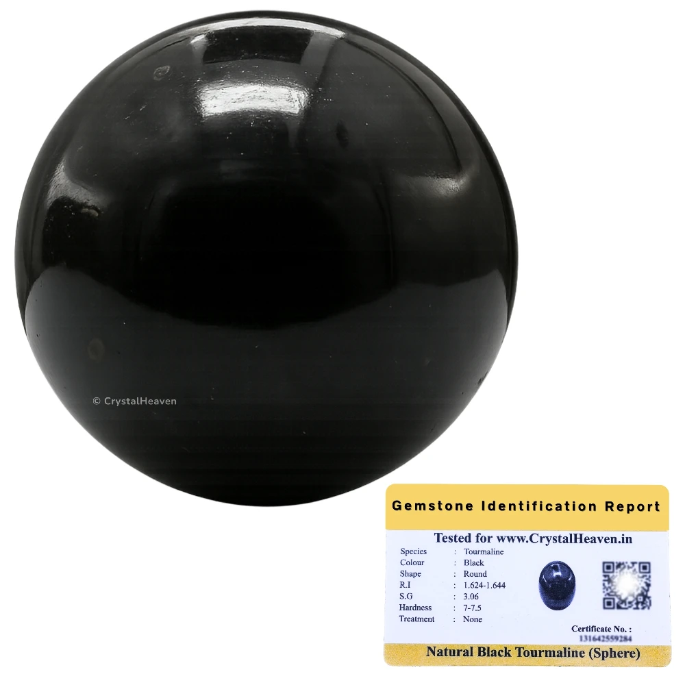Black Tourmaline Sphere (1.5 Inch)
