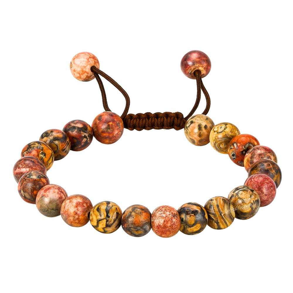 Leopard Jasper Bracelet (Adjustable)