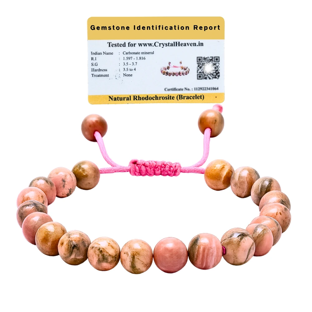 Rhodochrosite Bracelet (Adjustable)