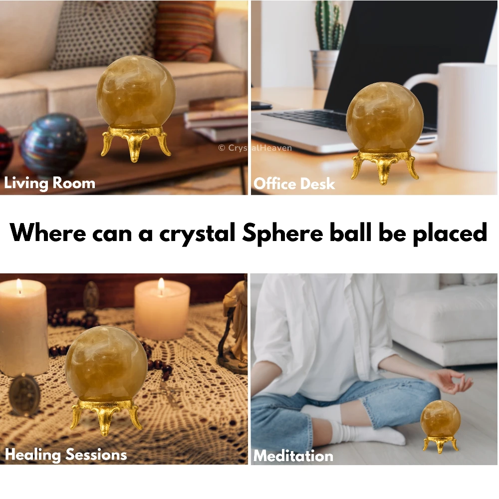 Citrine Sphere (1.5 Inch)