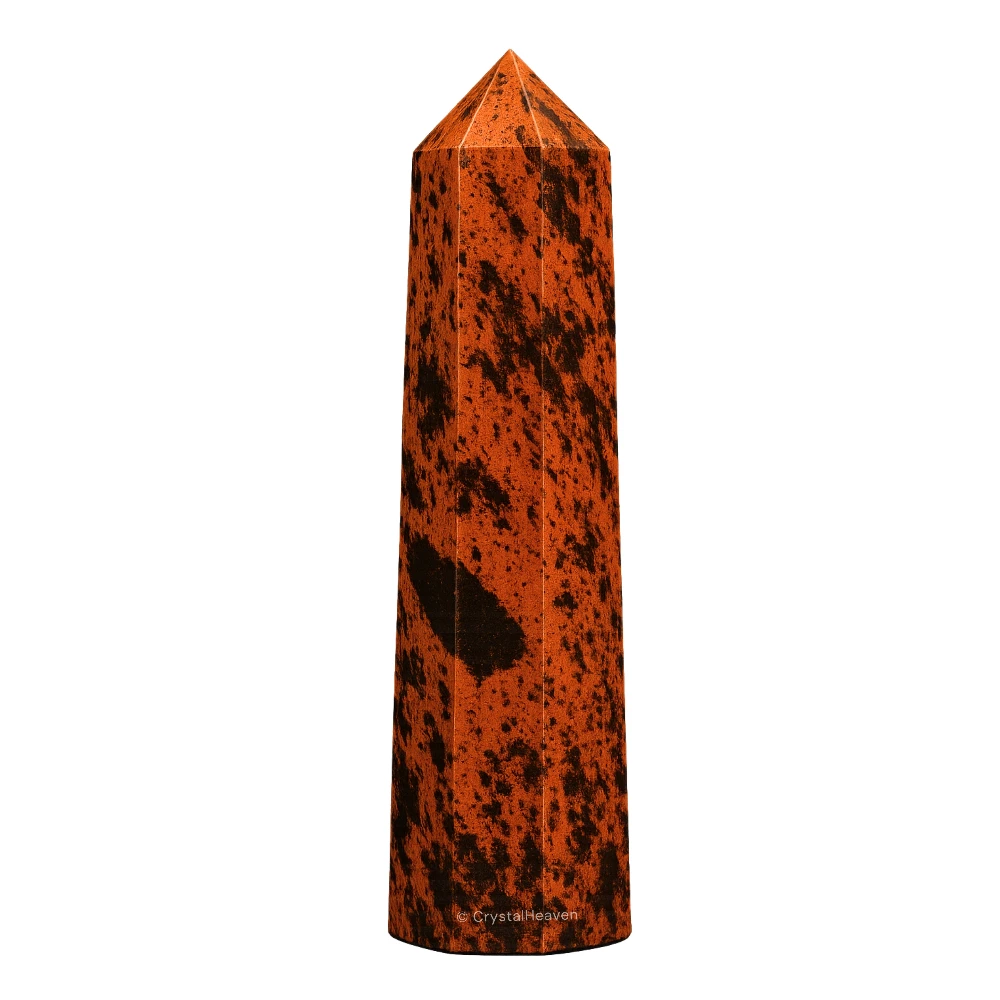 Mahogany Obsidian Crystal Tower
