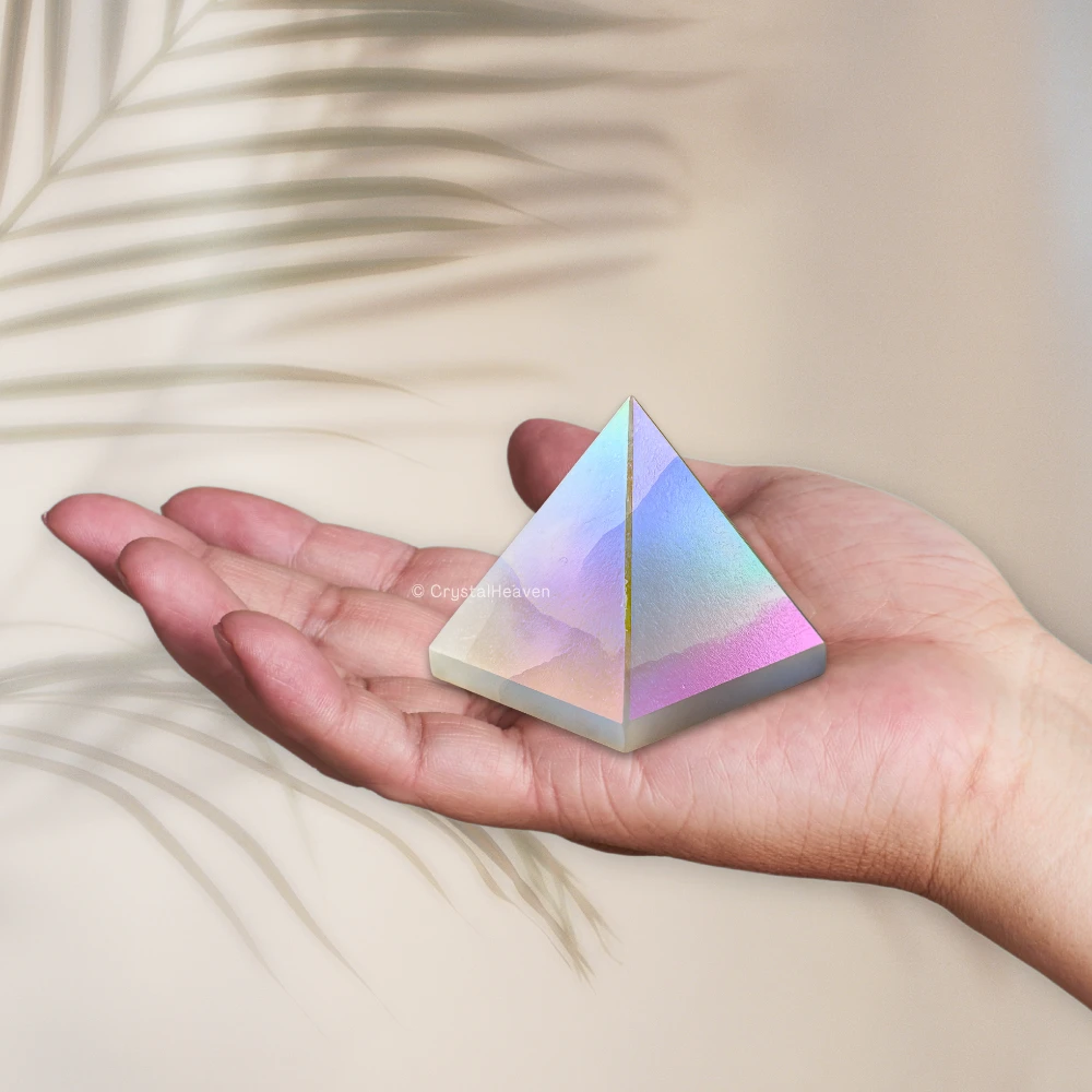 Angel Aura Quartz Pyramid (1.5 Inch)