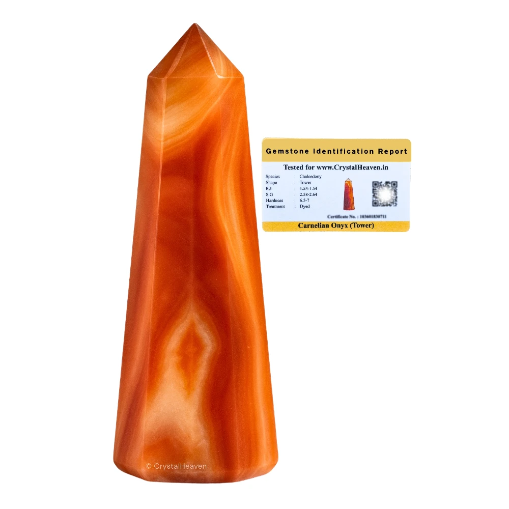 Carnelian Onyx Tower (3" to 4" inch)