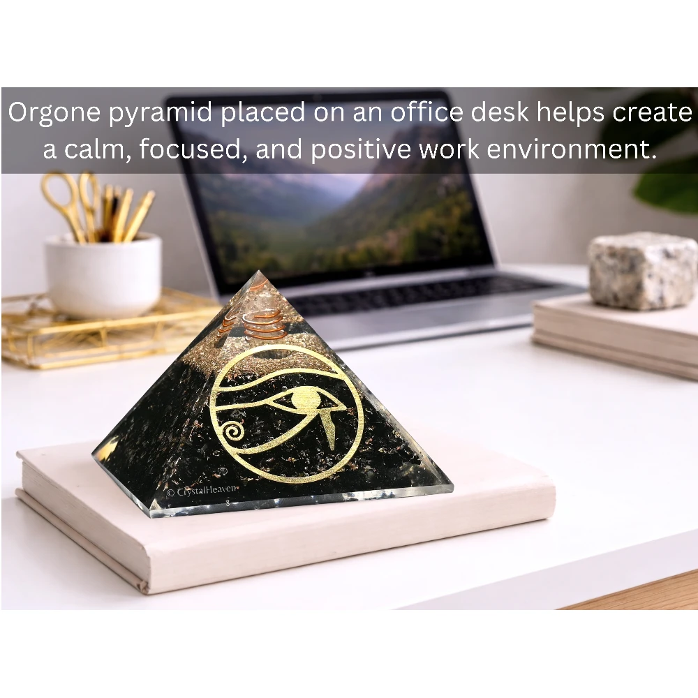 Black Tourmaline Orgone Pyramid (RA)
