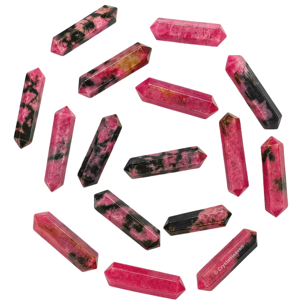 Rhodonite Pencil Points (Double Terminated) (Set of 3)