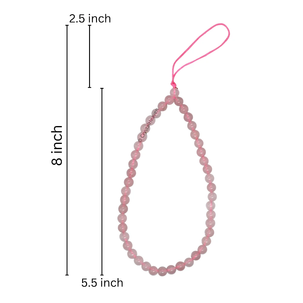 Rose Quartz Phone Charm