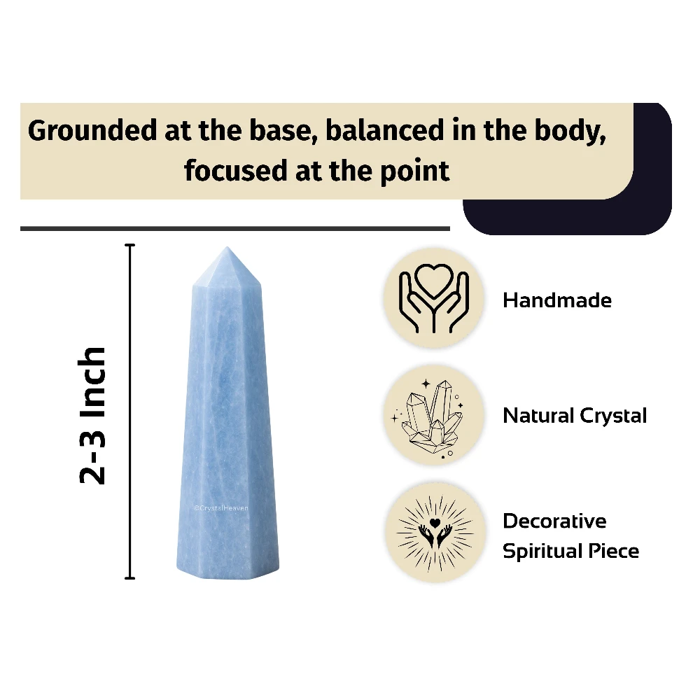 Blue Calcite Celestite Tower (2" to 3" inch)