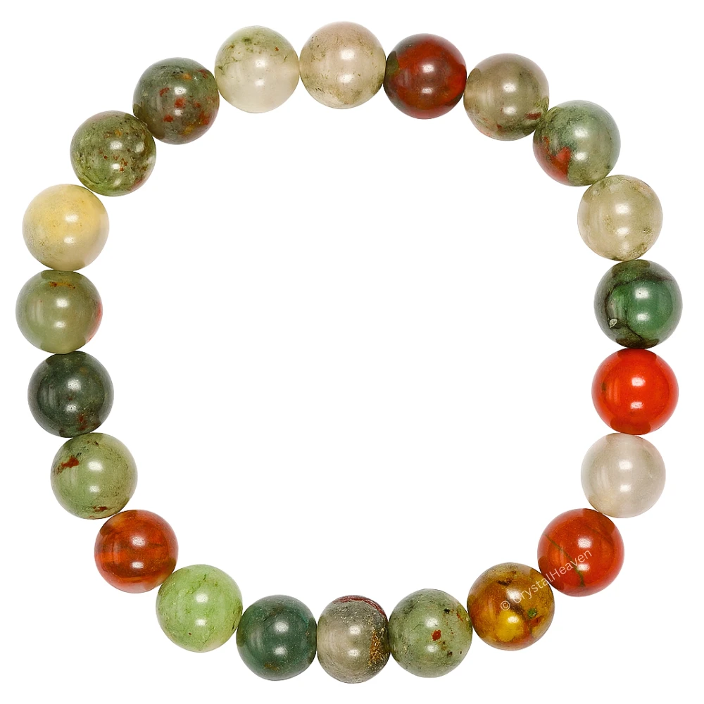 African Bloodstone Bracelet (Elastic)