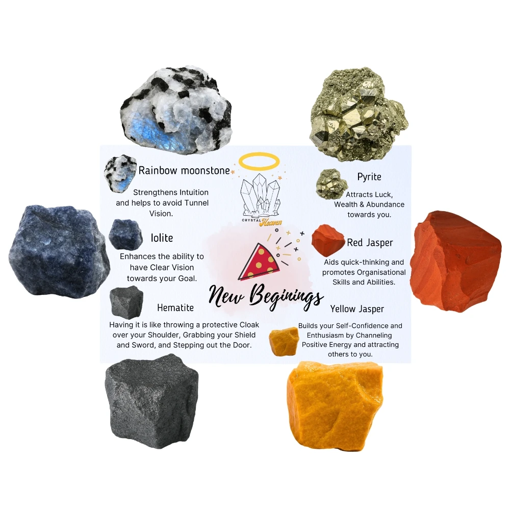 New Beginning Raw Crystals Set