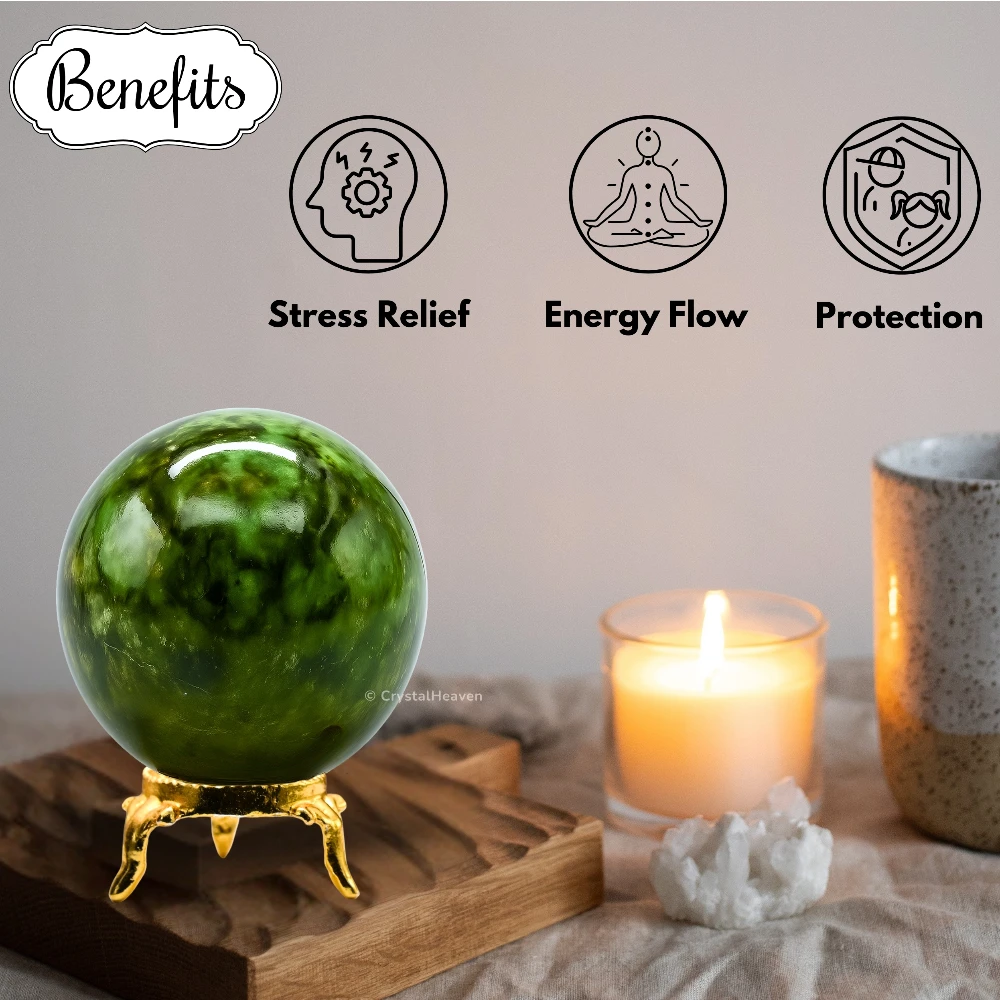 Green Jade Sphere (2 Inch)