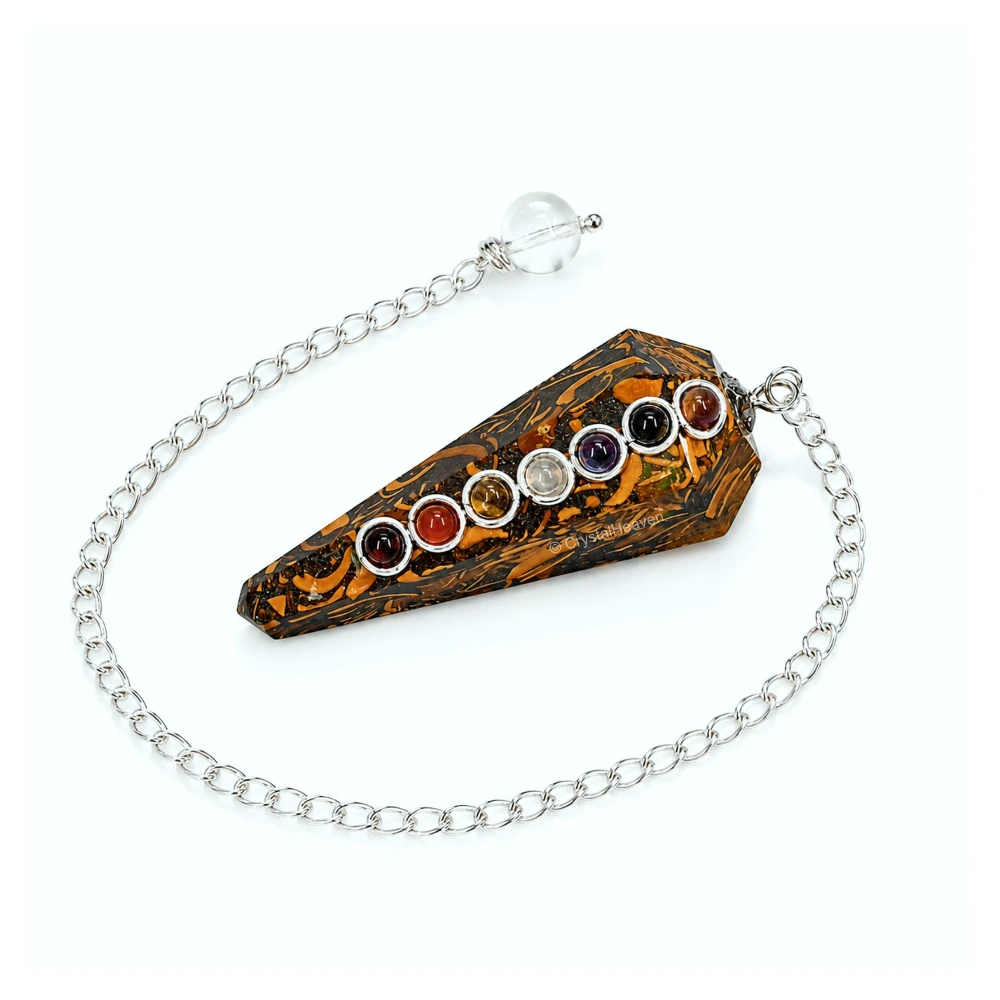 Mariyam Jasper Pendulum with Chakra Beads