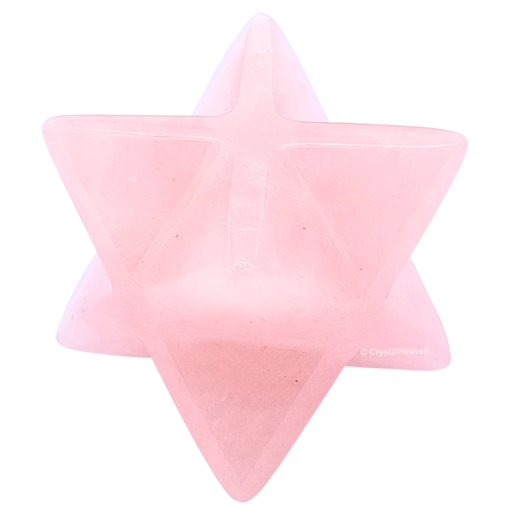 Rose Quartz Crystal Merkaba