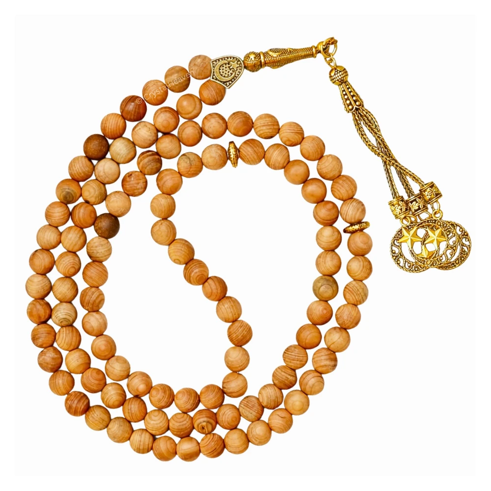 Wood with Fragrance Tasbih (Gold)