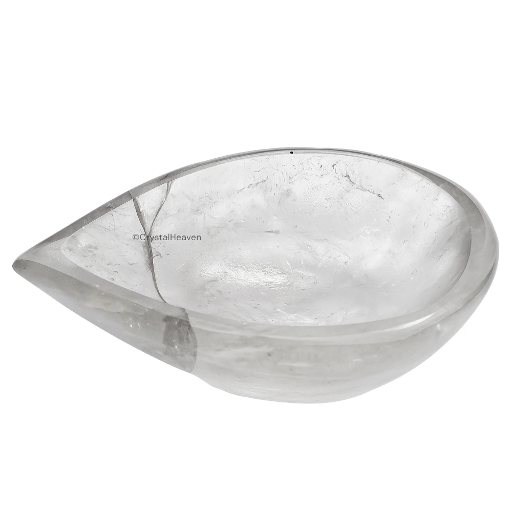 Clear Quartz Crystal Diya - 1 Batti