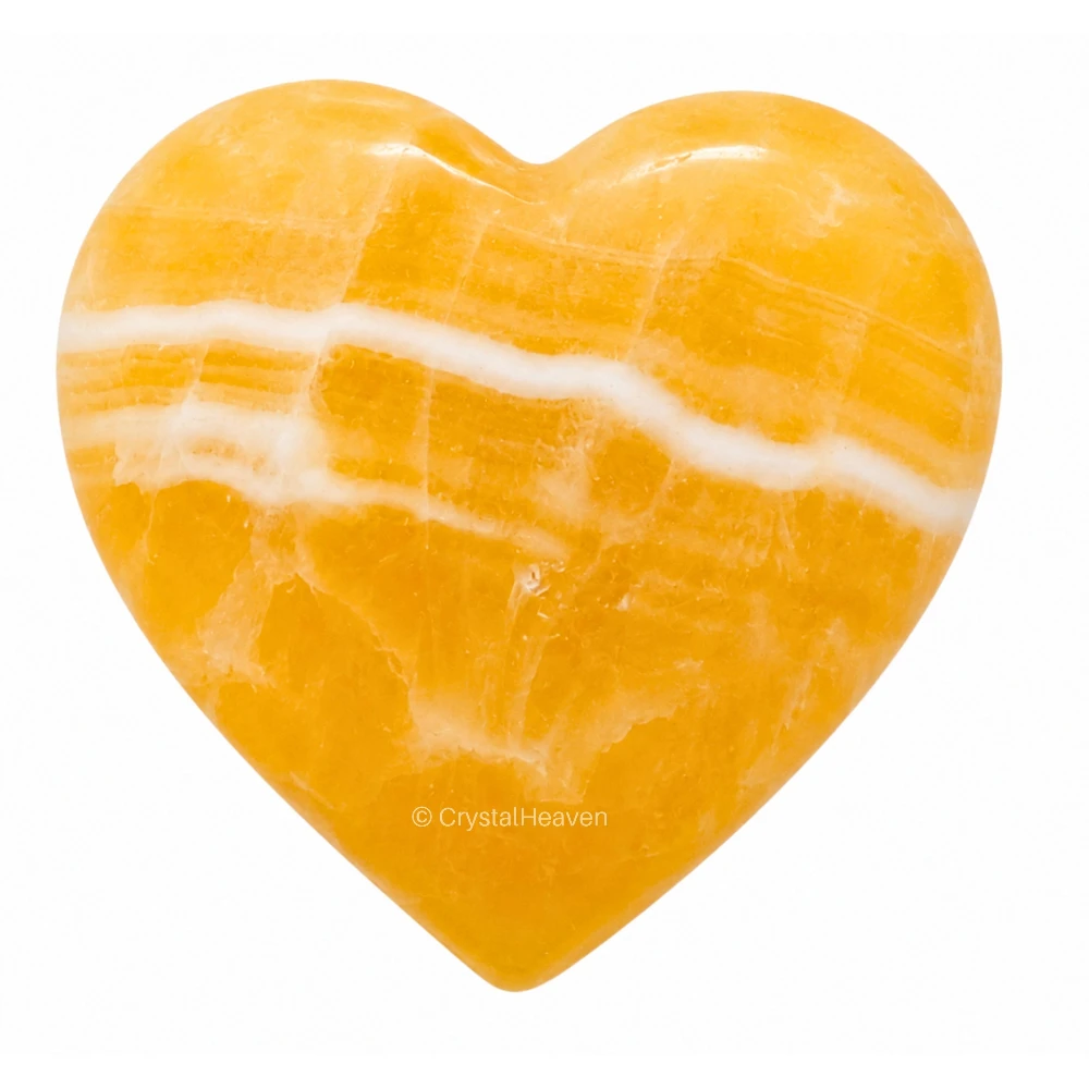 Yellow Calcite Mini Heart (Pack of 2)