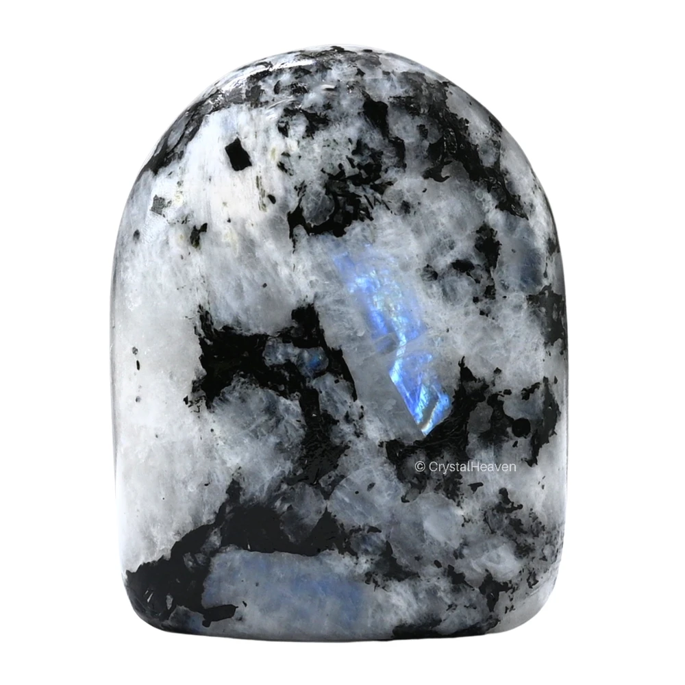 Rainbow Moonstone Standing Palm Stone (Regular)