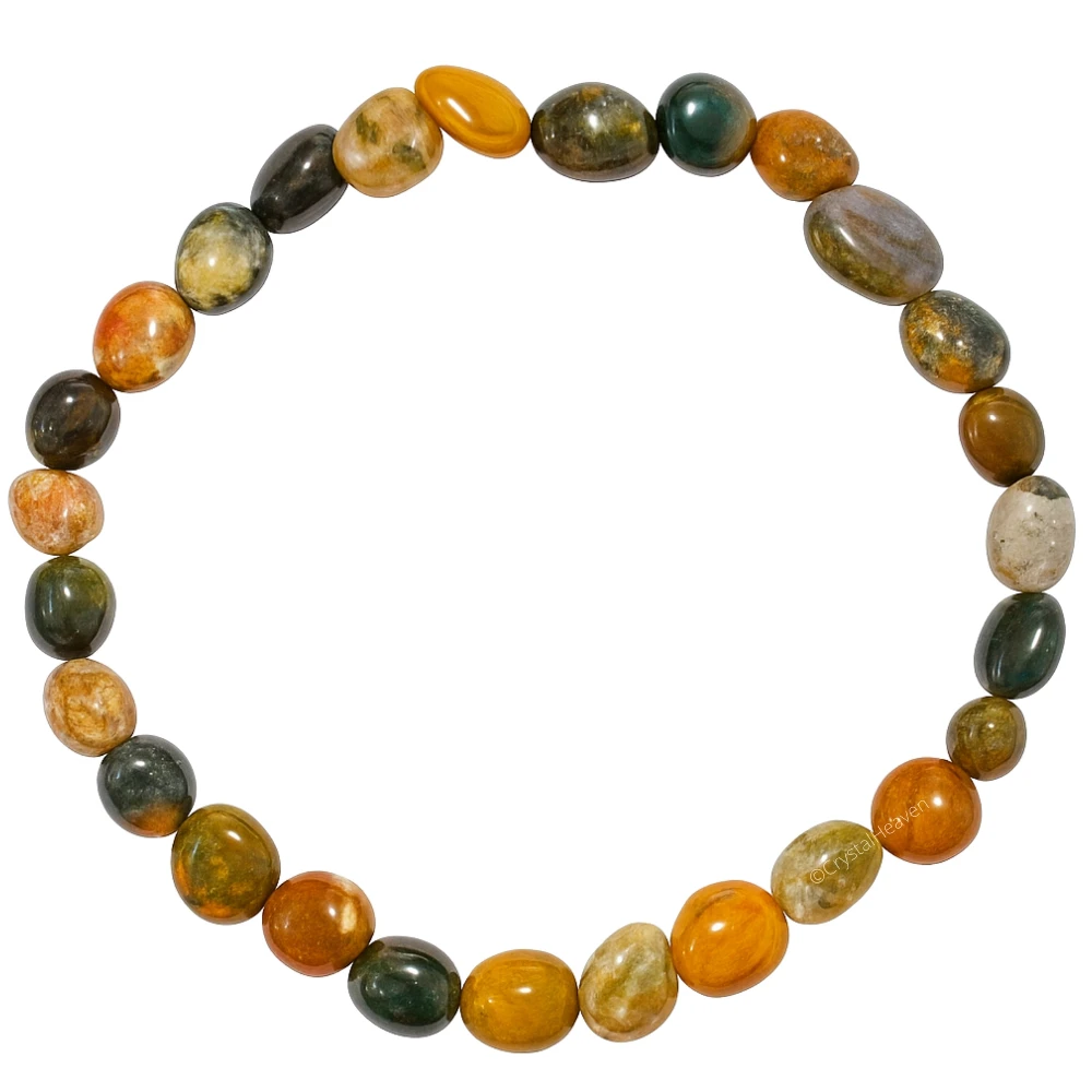 Fancy Jasper Tumbled Bracelet (Elastic)