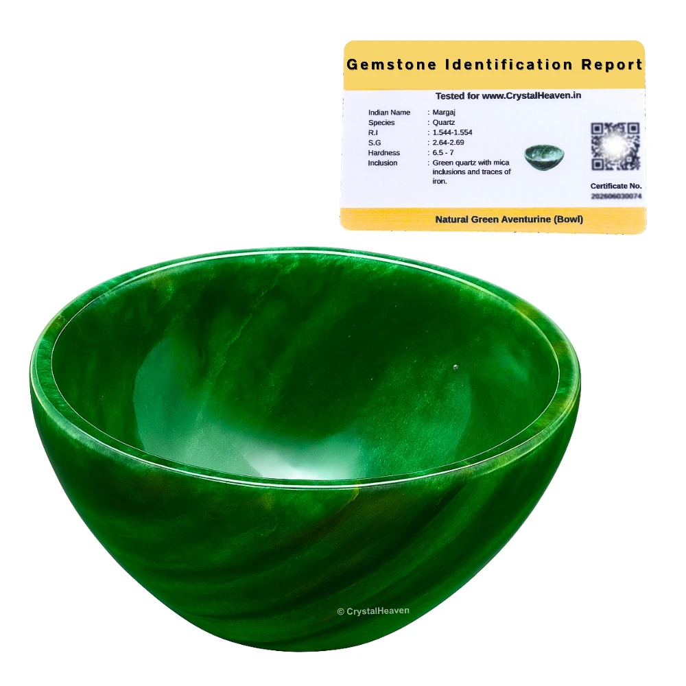 Green Aventurine Crystal Bowl - 2 Inch