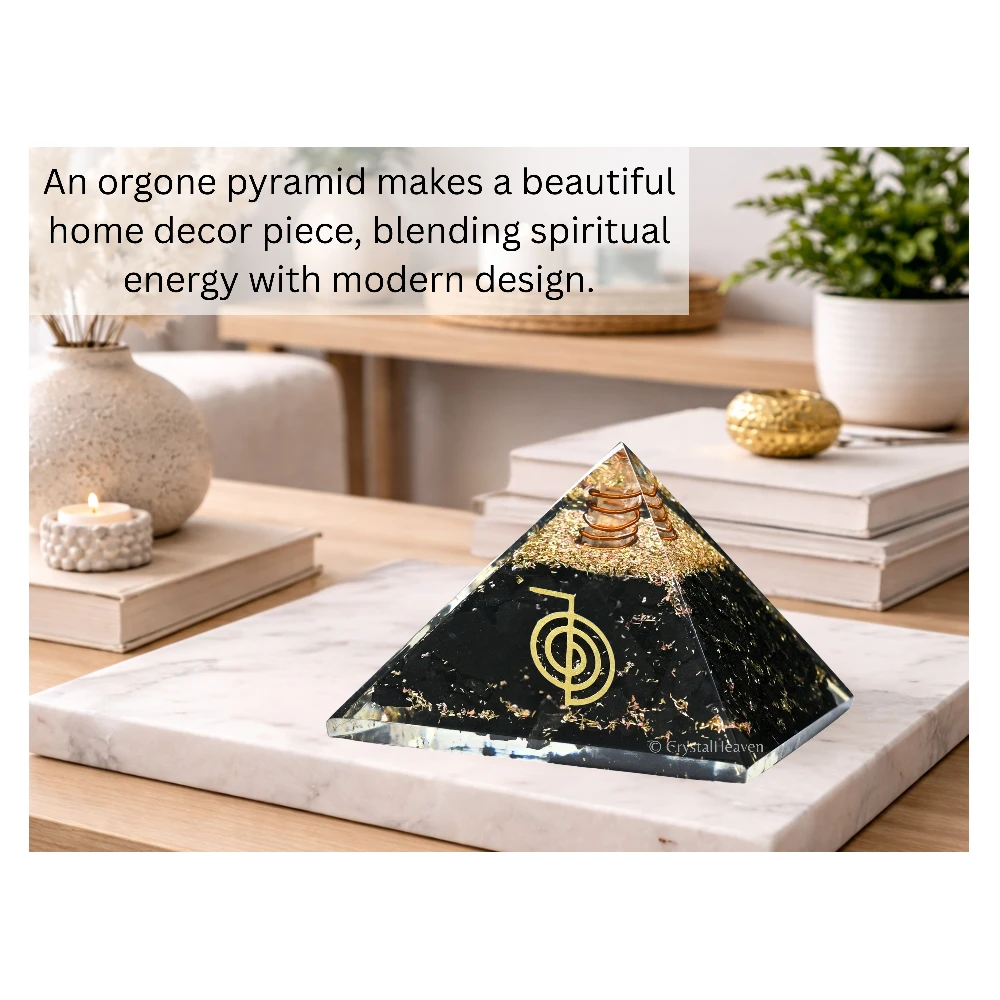 Black Tourmaline Orgone Pyramid (Reiki)